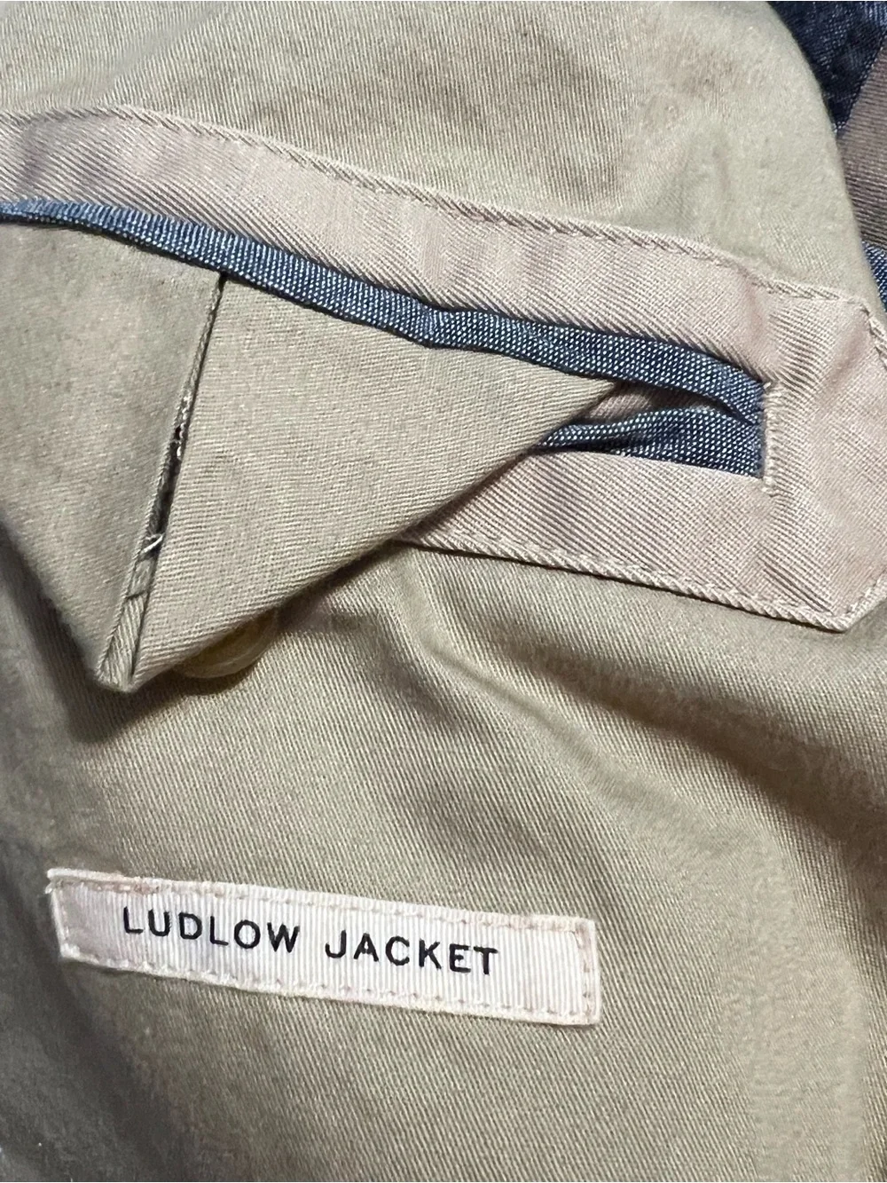 J. Crew Ludlow style Khaki Blazer Jacket - Tailored Casual Coat